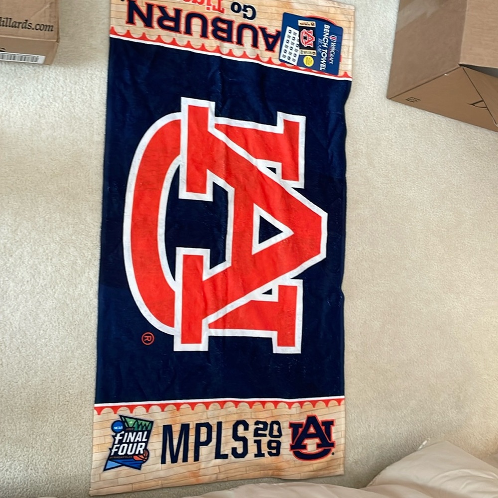 Auburn NCAA men’s basketball bench towel